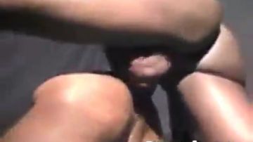 Thumbing a black asshole