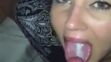 Italian teen swallows loads of cum delightfully