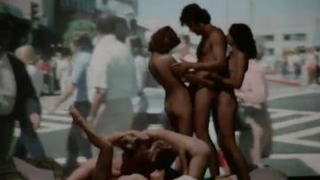 Vintage orgy with experimental electronica soundtrack
