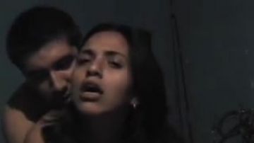 Happy girl enjoys real doggy style penetration