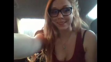 She was caught masturbating on the car