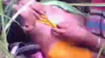 Dirty Bangla slut getting fucked in a field
