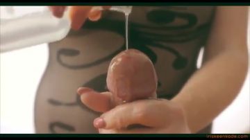 Teasing wife edging her man