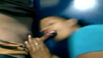 Hot night time cock suck