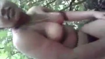 Natural desi babe outside