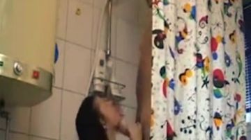 Amazing amateur teen gets fucked in shower