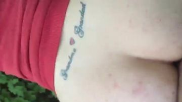 Tattooed ass on an Indian woman
