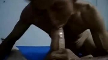 Thai man gives blowjob in POV