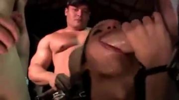 Big muscle hunks fuck her mercilessly