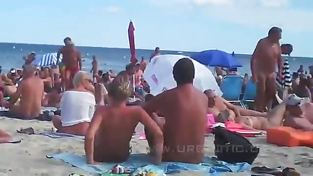 Hard public beach fucking